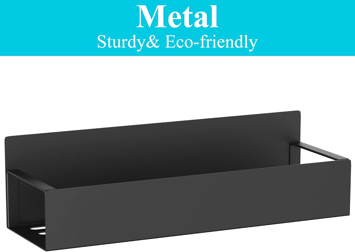 Metal 4 Pack Magnetic Spice Storage Rack Organizer for Refrigerator and Oven, Black Fridge Organizers and Storage